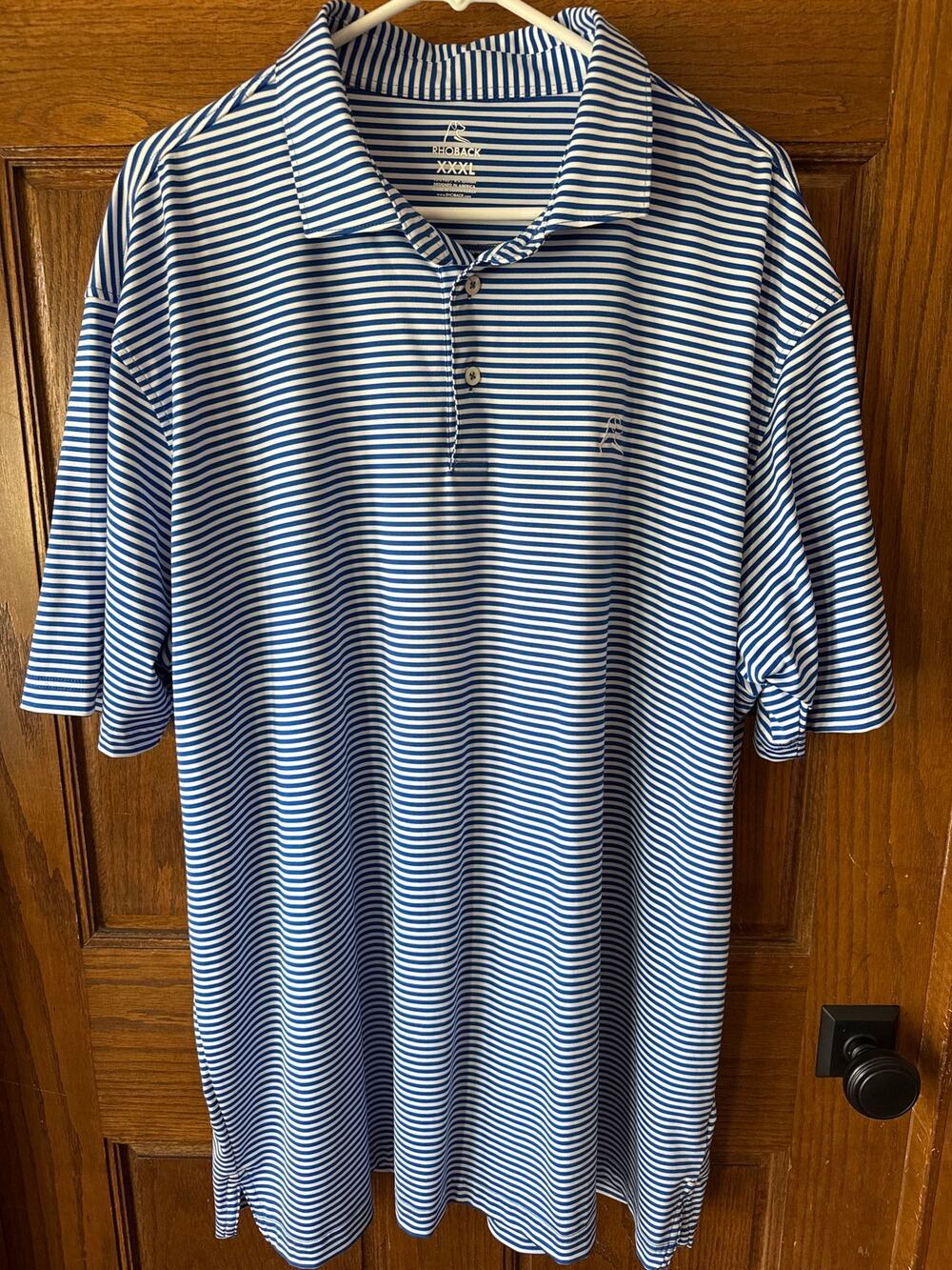 Rhoback The Birdie Stripe Men's Short Sleeve Performance Polo